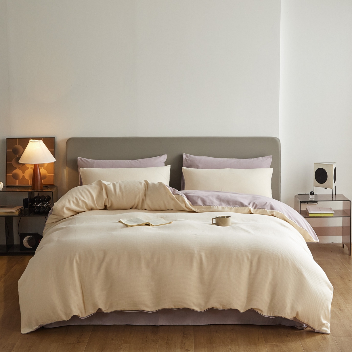 91家纺网 家纺一手货源 找家纺 （总）慕尚家纺 2025新款100s全棉提花磨毛四件套