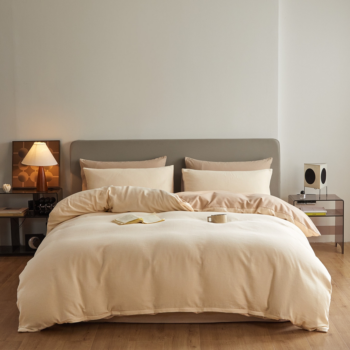 91家纺网 家纺一手货源 找家纺 （总）慕尚家纺 2025新款100s全棉提花磨毛四件套