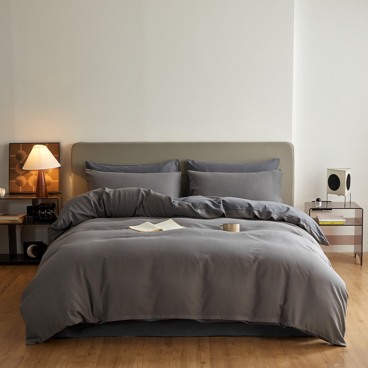 91家纺网 家纺一手货源 找家纺 （总）慕尚家纺 2025新款100s全棉提花磨毛四件套