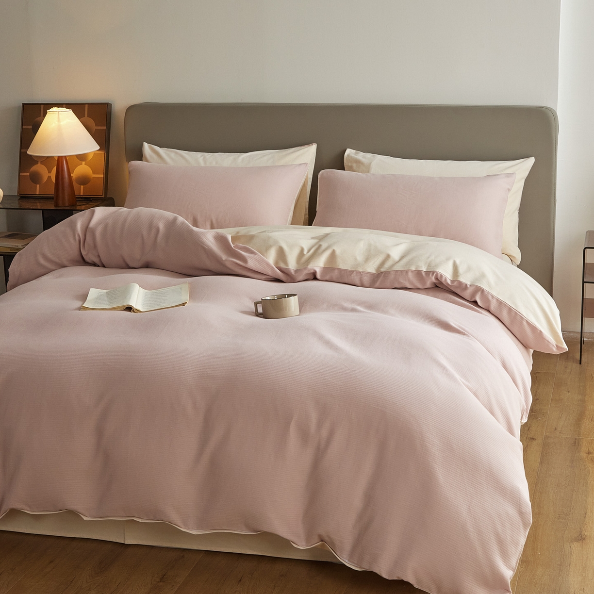 91家纺网 家纺一手货源 找家纺 （总）慕尚家纺 2025新款100s全棉提花磨毛四件套