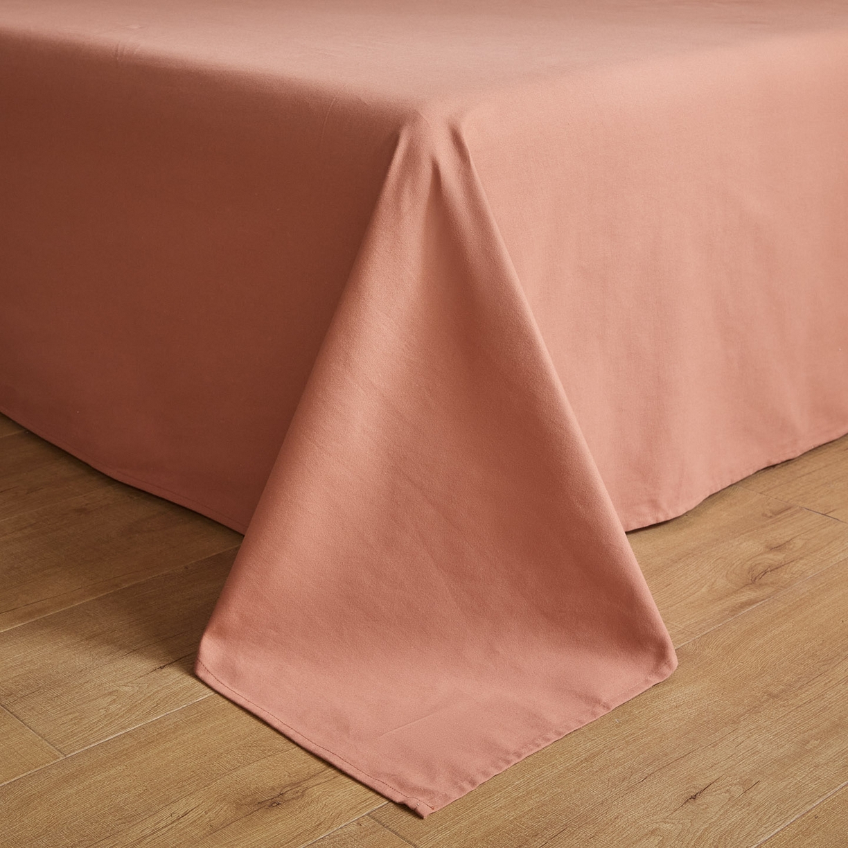 91家纺网 家纺一手货源 找家纺 慕尚家纺 2025新款100s全棉提花磨毛四件套 暖咖+橘黄