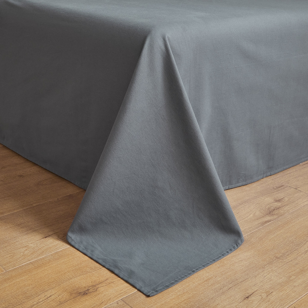 91家纺网 家纺一手货源 找家纺 慕尚家纺 2025新款100s全棉提花磨毛四件套 亚蓝+朵蓝色