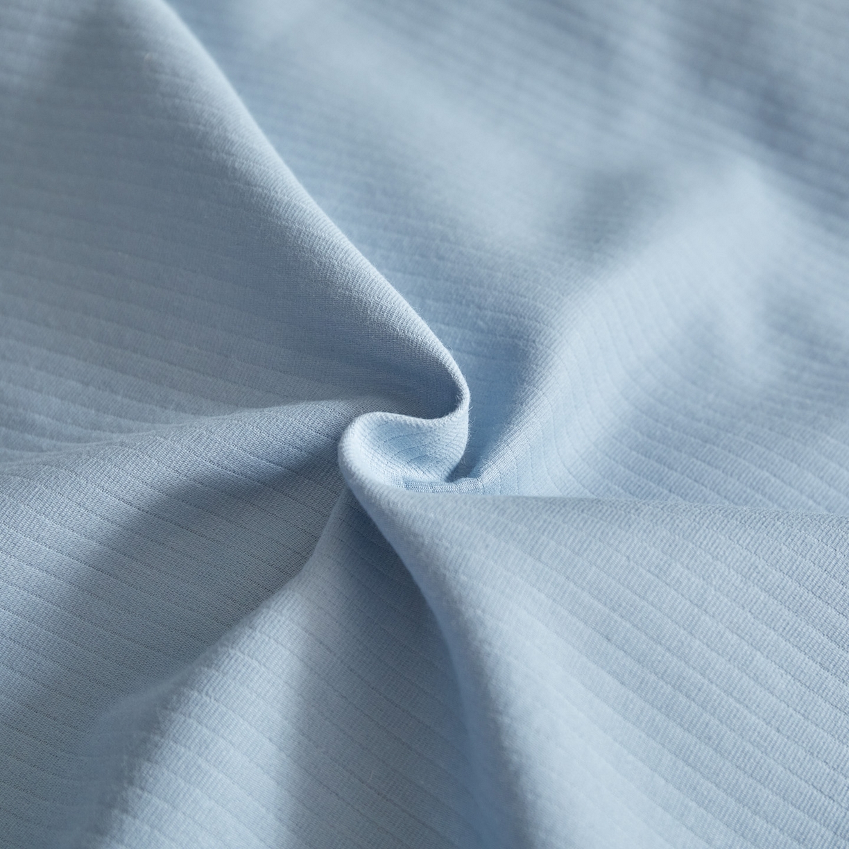 91家纺网 家纺一手货源 找家纺 慕尚家纺 2025新款100s全棉提花磨毛四件套 亚蓝+朵蓝色