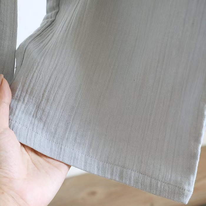 91家纺网 家纺一手货源 找家纺 （总）双梦毛巾 2025新款绉布纯色男长裤