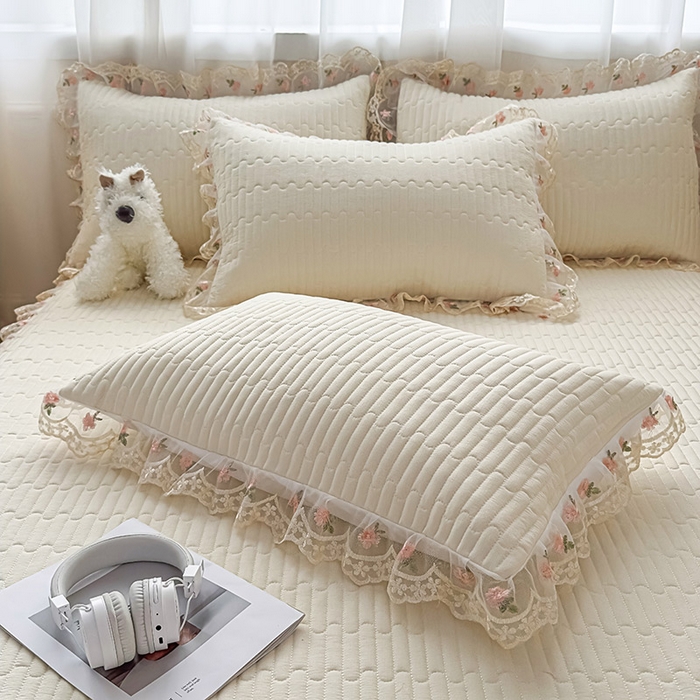 91家纺网 家纺一手货源 找家纺 （总）鼎丰家纺 2025新款皱皱纱床裙-蜜恋系列