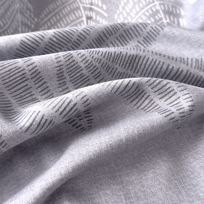 91家纺网 家纺一手货源 找家纺 优品阁 2024新款亲肤舒适全棉磨毛四件套学生三件套系列 云亭山野-灰