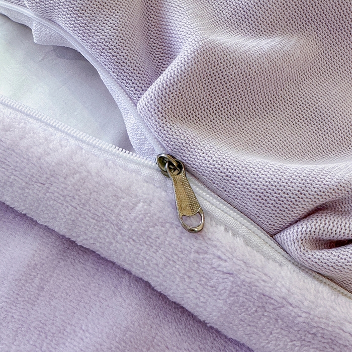 91家纺网 家纺一手货源 找家纺 畅畅家纺 2025新款冬季高端轻奢牛奶绒刺绣花边床单床笠保暖四件套 挚爱-浅紫