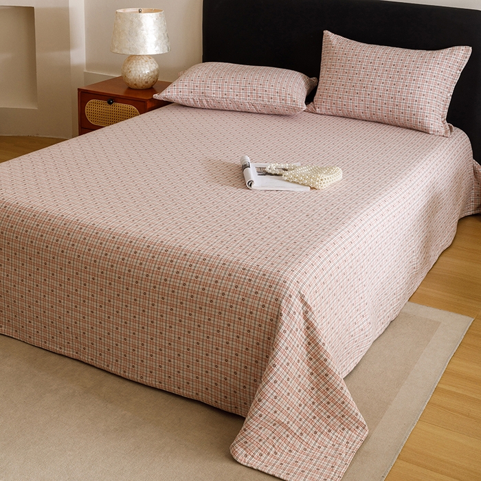 91家纺网 家纺一手货源 找家纺 （总）悦然毛巾被 2025新款全棉三层色织水洗纱布毛巾被盖毯-清新雅致