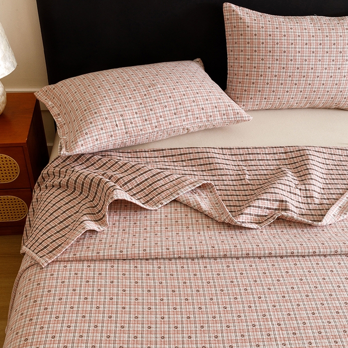 91家纺网 家纺一手货源 找家纺 （总）悦然毛巾被 2025新款全棉三层色织水洗纱布毛巾被盖毯-清新雅致