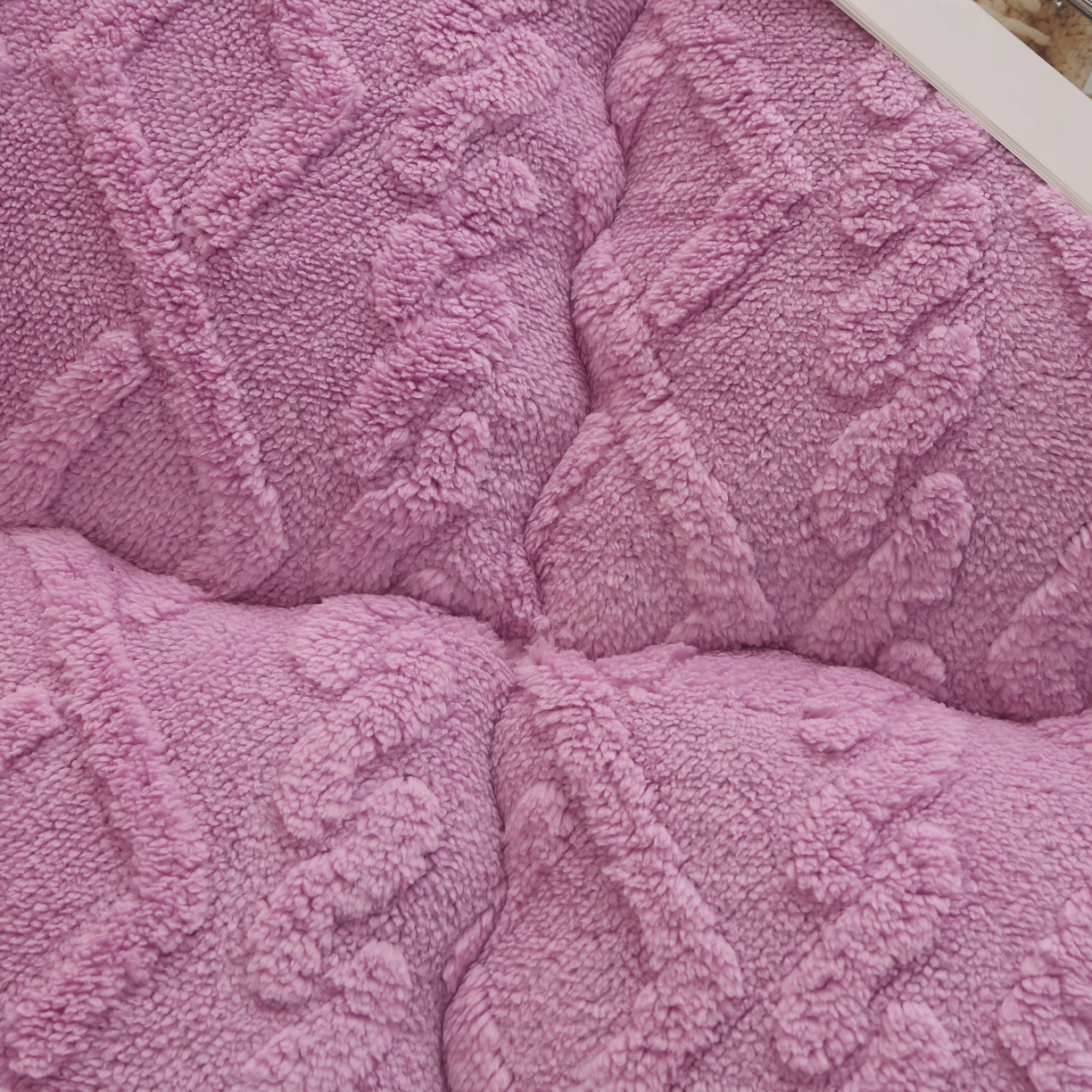 91家纺网 家纺一手货源 找家纺 承柔家纺 2025新款牛奶绒塔芙绒床垫 粉色