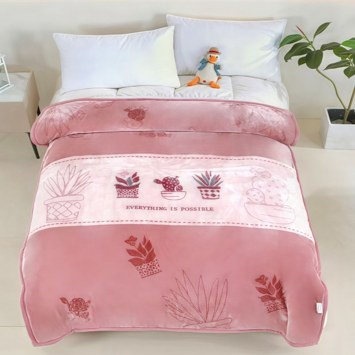 91家纺网 家纺一手货源 找家纺 （总）好艺佳毛毯 2025新款（双层云毯）学生宿舍毛毯拉舍尔单双人毯子超柔软不掉毛不掉色