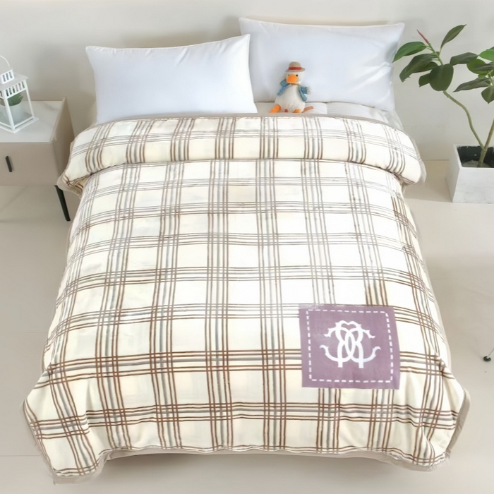 91家纺网 家纺一手货源 找家纺 （总）好艺佳毛毯 2025新款（双层云毯）学生宿舍毛毯拉舍尔单双人毯子超柔软不掉毛不掉色