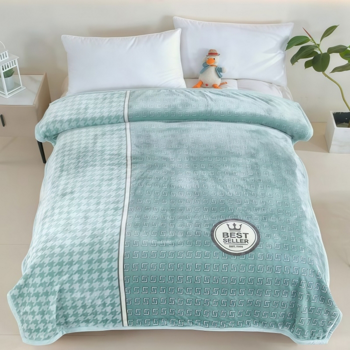 91家纺网 家纺一手货源 找家纺 （总）好艺佳毛毯 2025新款（双层云毯）学生宿舍毛毯拉舍尔单双人毯子超柔软不掉毛不掉色