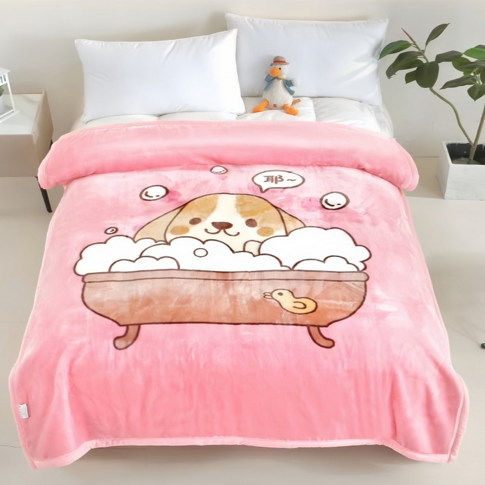 91家纺网 家纺一手货源 找家纺 （总）好艺佳毛毯 2025新款（双层云毯）学生宿舍毛毯拉舍尔单双人毯子超柔软不掉毛不掉色