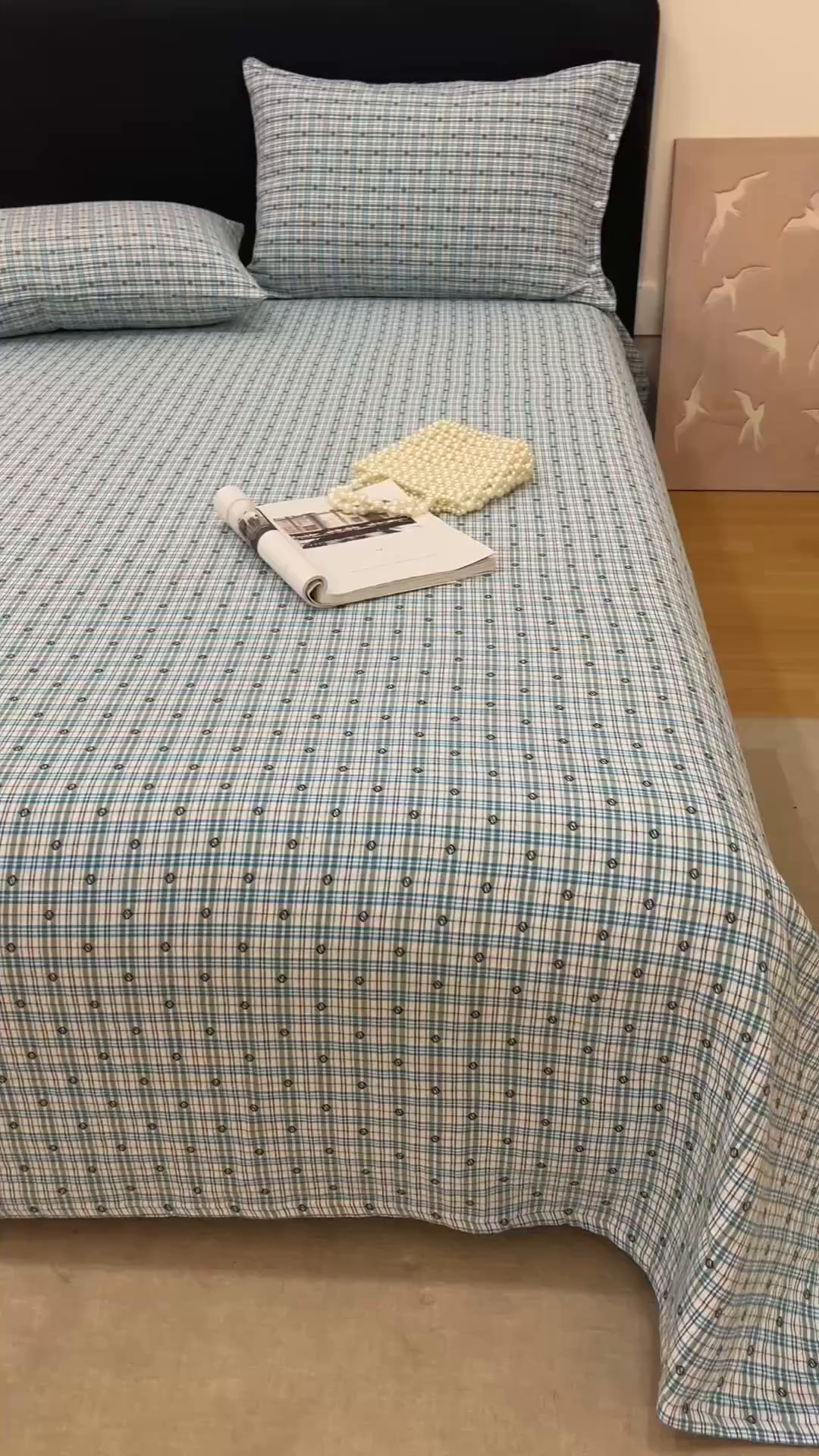 91家纺网 家纺一手货源 找家纺 悦然毛巾被 2025新款全棉三层色织水洗纱布毛巾被盖毯-清新雅致 清新雅致蓝