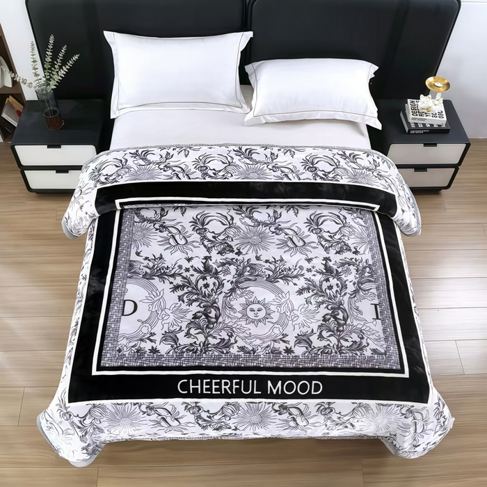 好艺佳毛毯 2025新款（双层云毯）学生宿舍毛毯拉舍尔单双人毯子超柔软不掉毛不掉色 元素