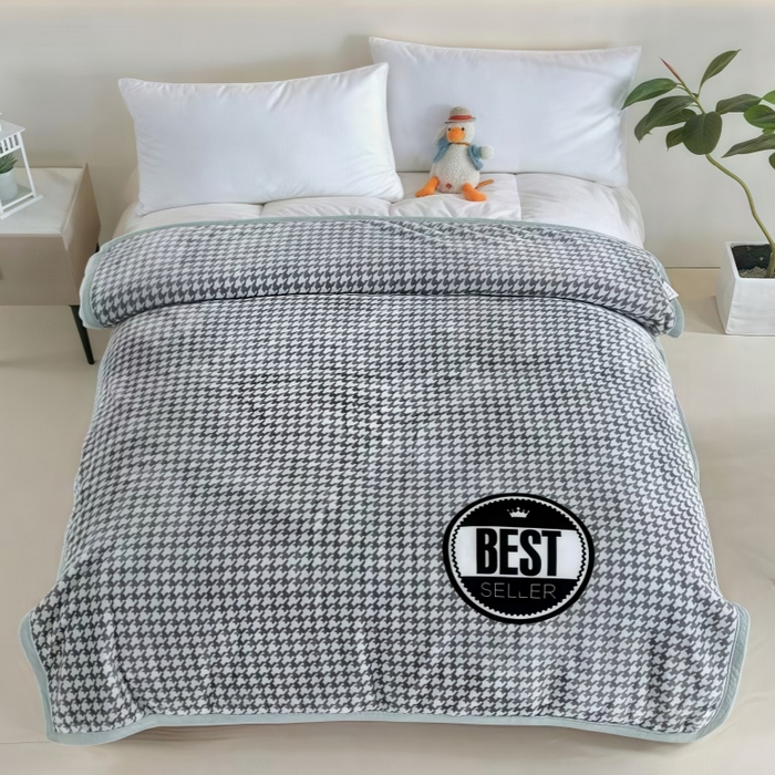 91家纺网 家纺一手货源 找家纺 （总）好艺佳毛毯 2025新款（双层云毯）学生宿舍毛毯拉舍尔单双人毯子超柔软不掉毛不掉色