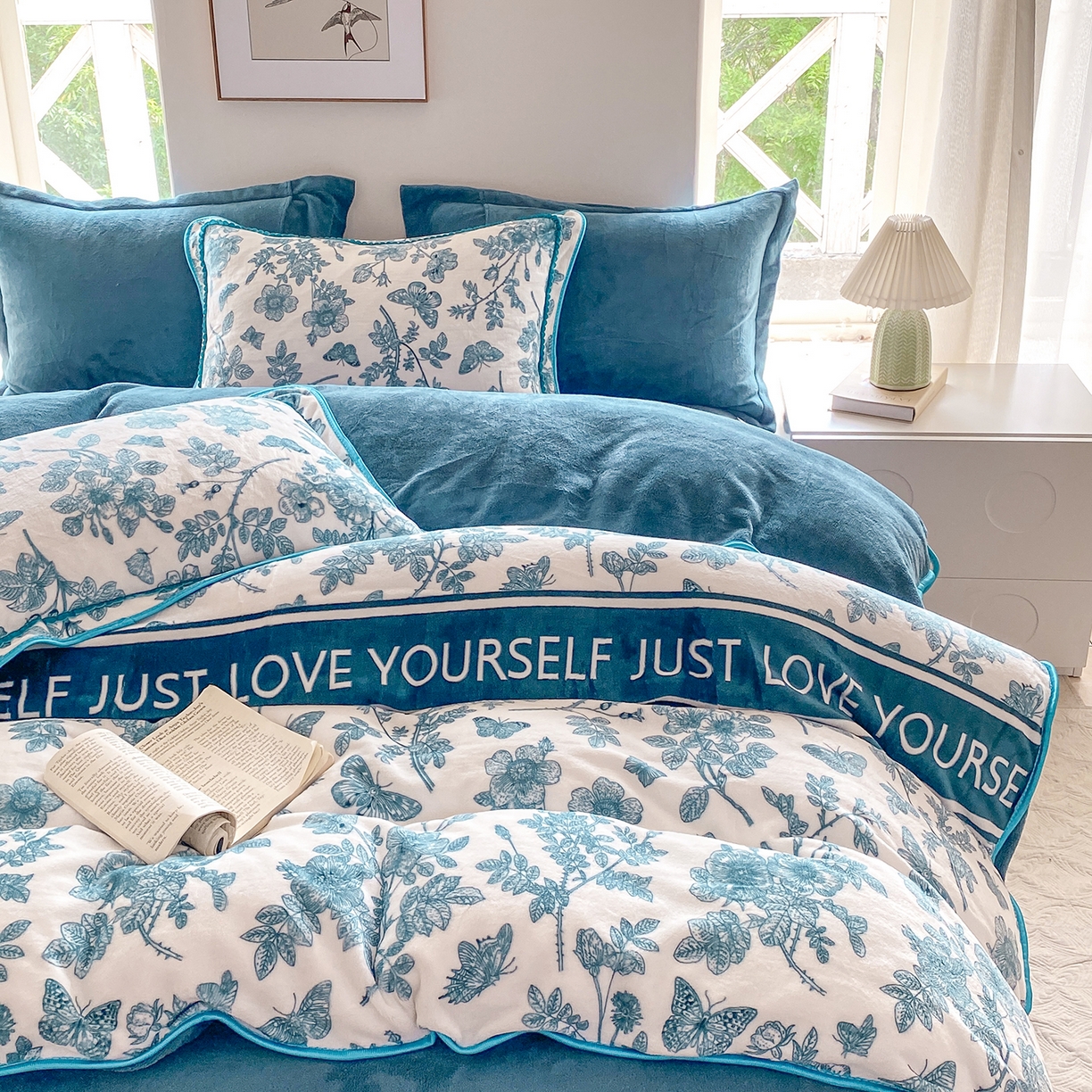 91家纺网 家纺一手货源 找家纺 （总）悦织湾家纺 2025新款牛奶绒印花四件套