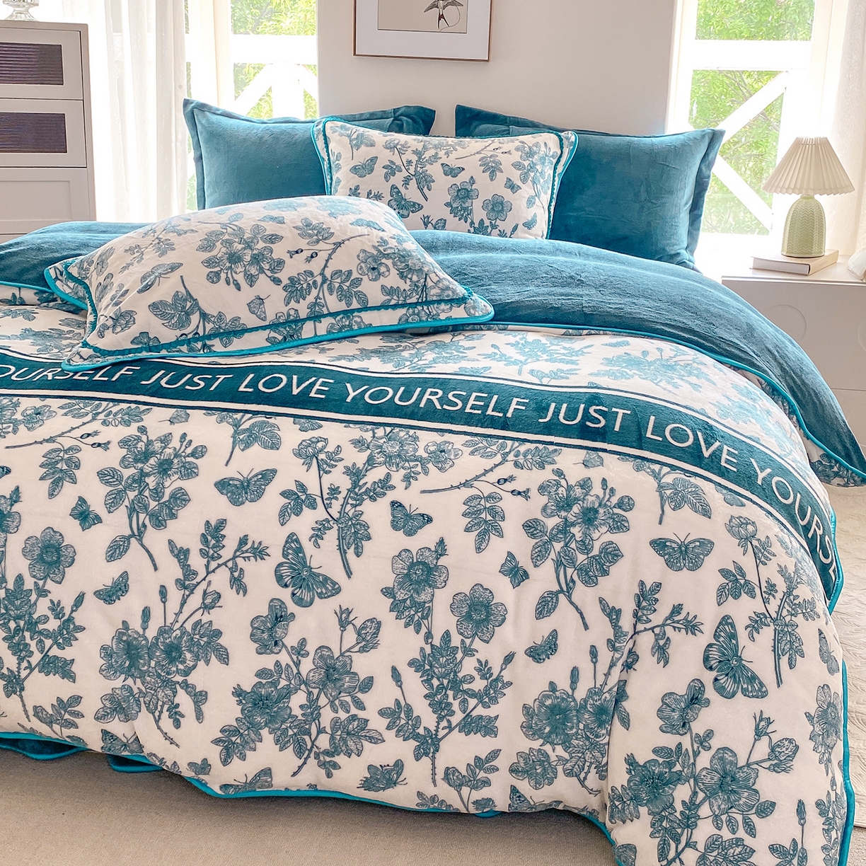 91家纺网 家纺一手货源 找家纺 （总）悦织湾家纺 2025新款牛奶绒印花四件套