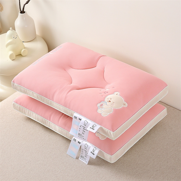 91家纺网 家纺一手货源 找家纺 （总）锦鲤枕芯 2024新款枕芯A类母婴级小熊满分睡眠乳胶层儿童枕头40×60cm学生枕头