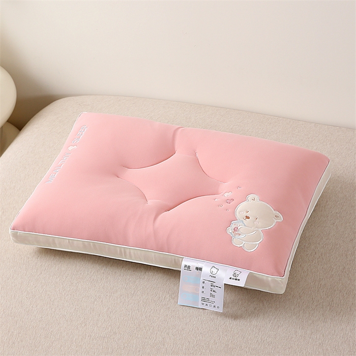 91家纺网 家纺一手货源 找家纺 （总）锦鲤枕芯 2024新款枕芯A类母婴级小熊满分睡眠乳胶层儿童枕头40×60cm学生枕头