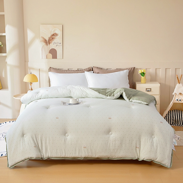 91家纺网 家纺一手货源 找家纺 （总）亿莱鑫 2025新款水洗贝贝棉养肤被子被芯春秋被冬被