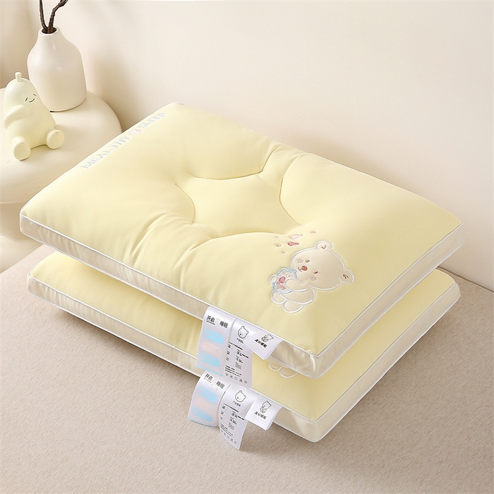 91家纺网 家纺一手货源 找家纺 （总）锦鲤枕芯 2024新款枕芯A类母婴级小熊满分睡眠乳胶层儿童枕头40×60cm学生枕头