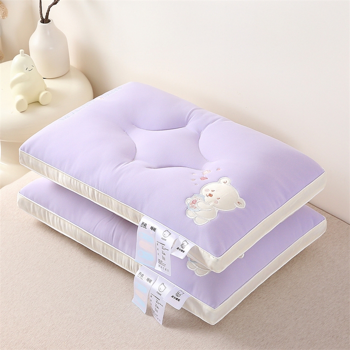 91家纺网 家纺一手货源 找家纺 （总）锦鲤枕芯 2024新款枕芯A类母婴级小熊满分睡眠乳胶层儿童枕头40×60cm学生枕头