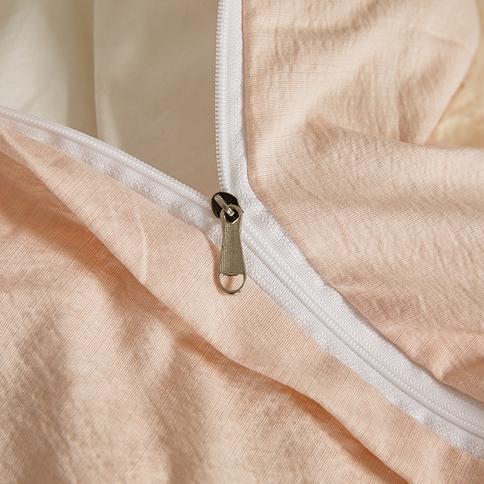 91家纺网 家纺一手货源 找家纺  鼎丰家纺 2025新款法式浪漫花边皱皱纱床盖四件套 蔷薇-桃花粉