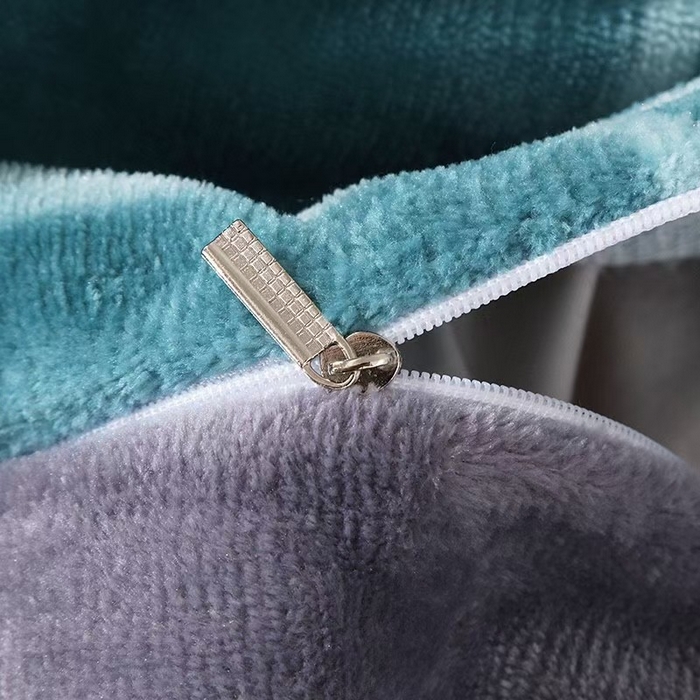 91家纺网 家纺一手货源 找家纺 宝薇 2025新款双面牛奶绒大版卡通印花四件套 香蕉猴