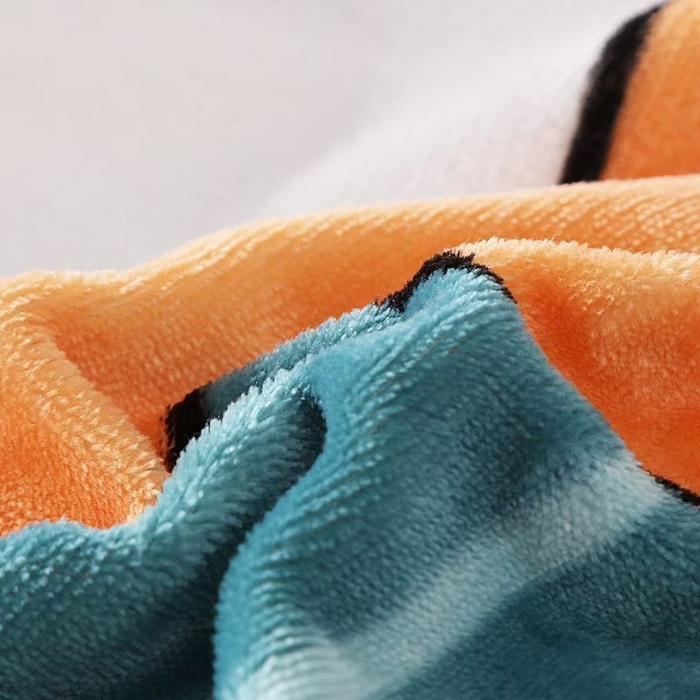 91家纺网 家纺一手货源 找家纺 宝薇 2025新款双面牛奶绒大版卡通印花四件套 香蕉猴