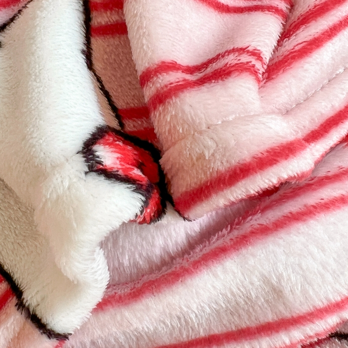 91家纺网 家纺一手货源 找家纺 妖妖家纺 2025新款正版三丽鸥双面印花牛奶绒多功能四季款毛毯空调毯 高贵KT猫