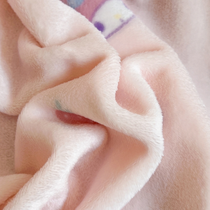 91家纺网 家纺一手货源 找家纺 妖妖家纺 2025新款正版三丽鸥双面印花牛奶绒多功能四季款毛毯空调毯 美乐蒂