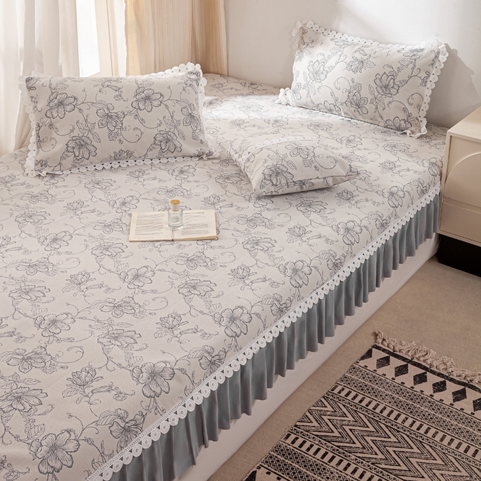 91家纺网 家纺一手货源 找家纺 （总）峻杨 2025新款雪尼尔加厚柔软亲肤榻榻米床盖炕盖防滑耐磨机洗可定制炕盖-遇见花开