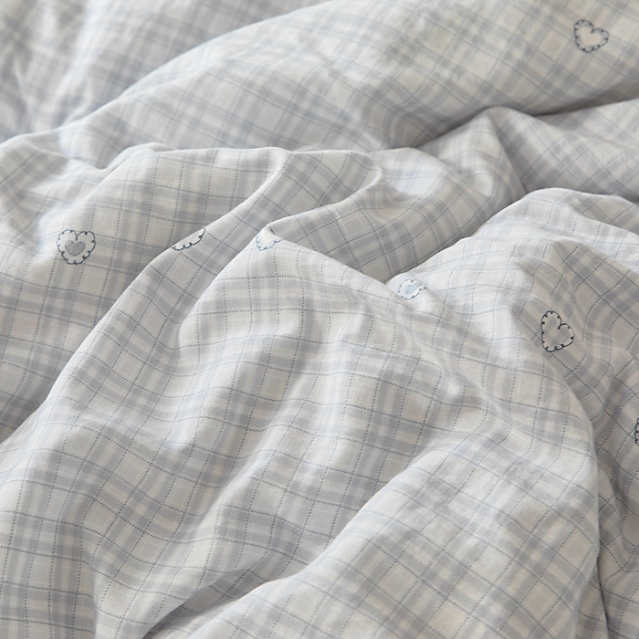 91家纺网 家纺一手货源 找家纺 亿莱鑫 2025新款水洗贝贝棉养肤被子被芯春秋被冬被 爱心点点