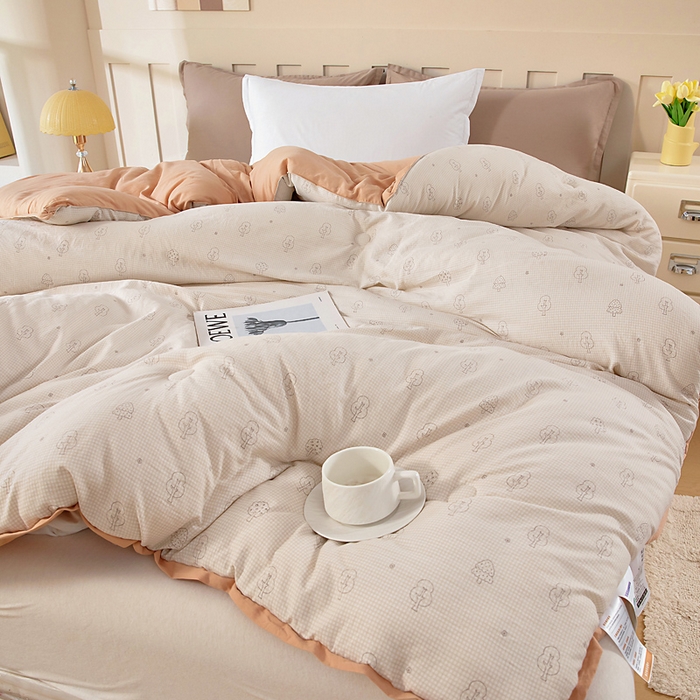 91家纺网 家纺一手货源 找家纺 亿莱鑫 2025新款水洗贝贝棉养肤被子被芯春秋被冬被 小森林