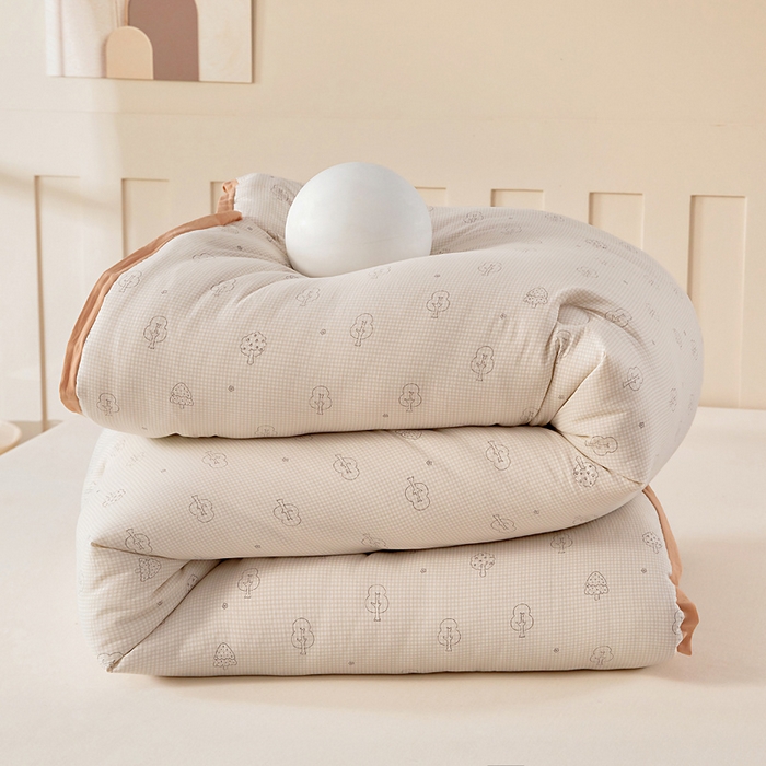 91家纺网 家纺一手货源 找家纺 亿莱鑫 2025新款水洗贝贝棉养肤被子被芯春秋被冬被 小森林