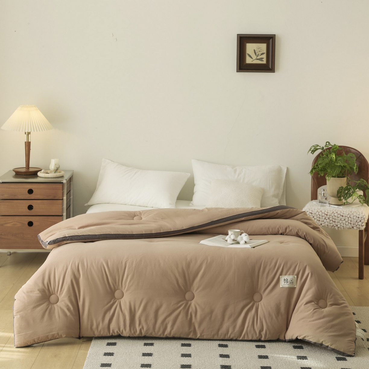 91家纺网 家纺一手货源 找家纺 雯雨家纺 2025新款100%里外全棉纯棉新疆棉花被冬被被子被芯 全棉棉花被-魅力驼