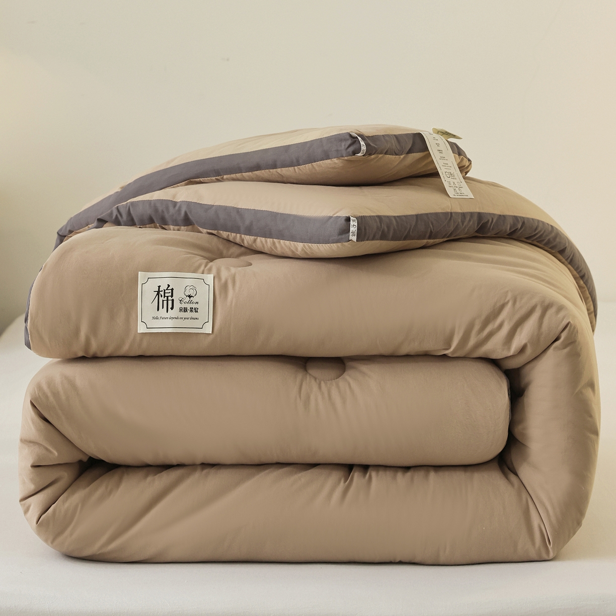 91家纺网 家纺一手货源 找家纺 雯雨家纺 2025新款100%里外全棉纯棉新疆棉花被冬被被子被芯 全棉棉花被-魅力驼