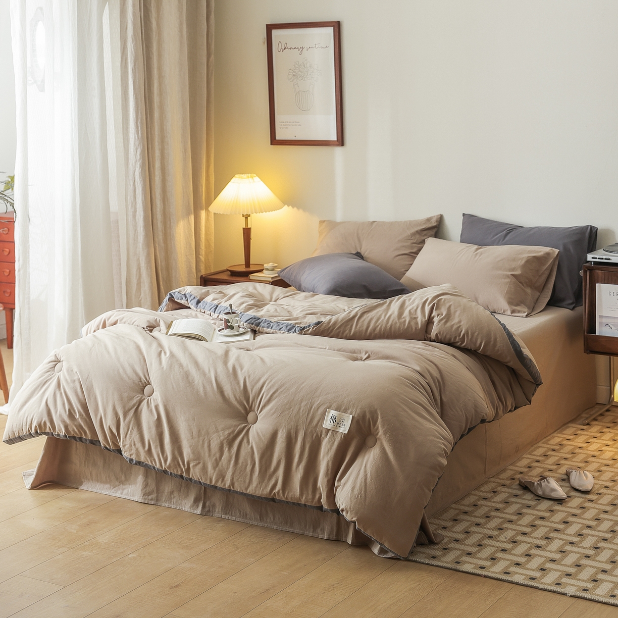 91家纺网 家纺一手货源 找家纺 （总）雯雨家纺 2025新款里外全棉新疆棉花被被子被芯