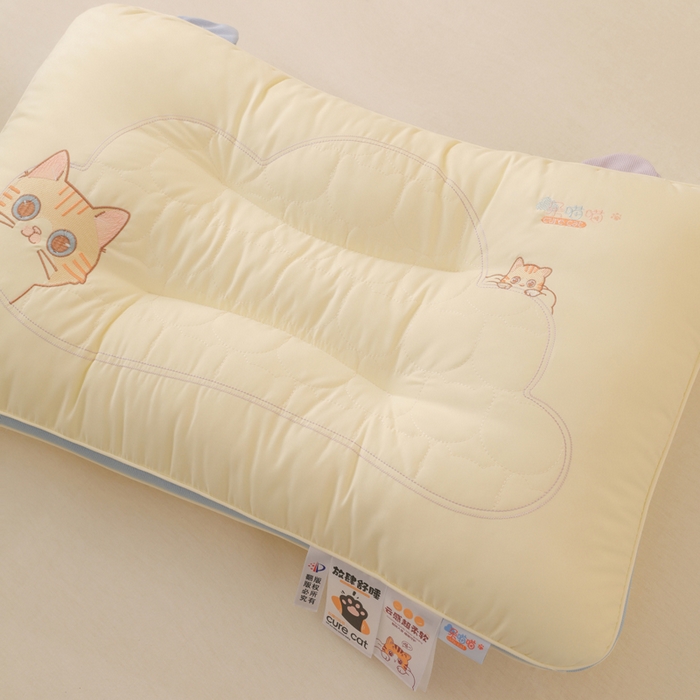 91家纺网 家纺一手货源 找家纺 （总）锦鲤枕芯 2025新款新品亲肤舒适云感超柔软朵喵喵幼儿园儿童学生成人定型低枕头枕芯