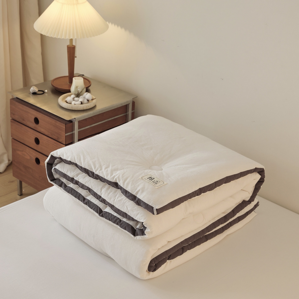 91家纺网 家纺一手货源 找家纺 雯雨家纺 2025新款里外全棉新疆棉花被被子被芯 本白