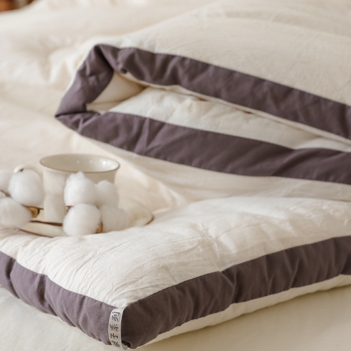 91家纺网 家纺一手货源 找家纺 雯雨家纺 2025新款里外全棉新疆棉花被被子被芯 本白