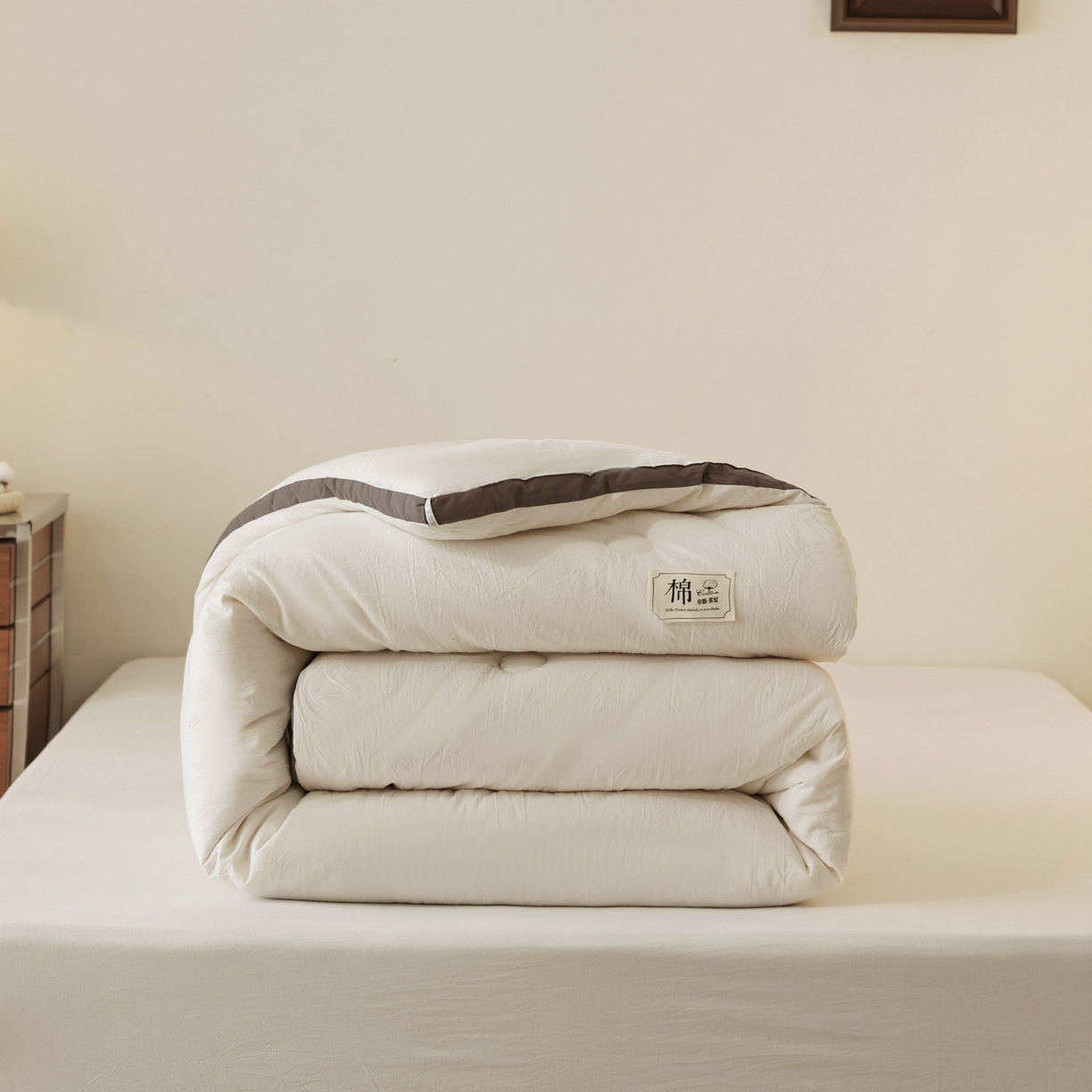 91家纺网 家纺一手货源 找家纺 雯雨家纺 2025新款里外全棉新疆棉花被被子被芯 本白