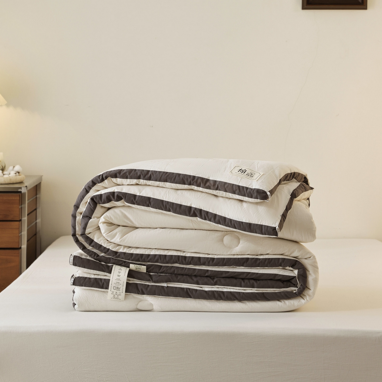 91家纺网 家纺一手货源 找家纺 雯雨家纺 2025新款里外全棉新疆棉花被被子被芯 本白