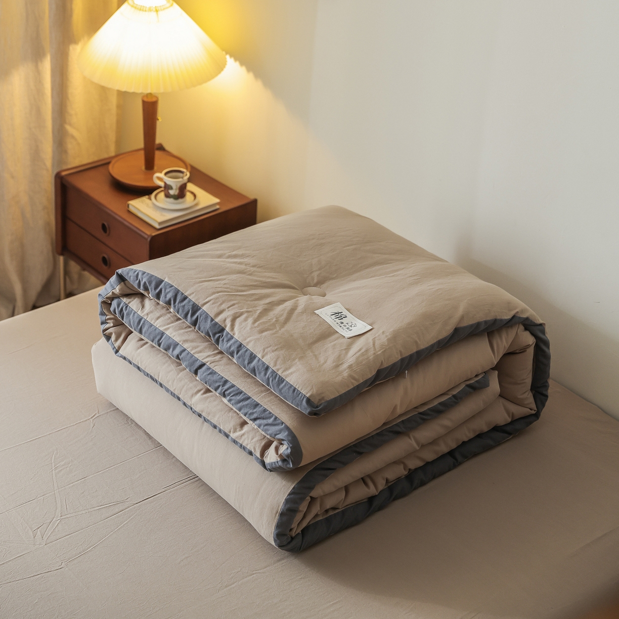 91家纺网 家纺一手货源 找家纺 雯雨家纺 2025新款里外全棉新疆棉花被被子被芯 冰山驼