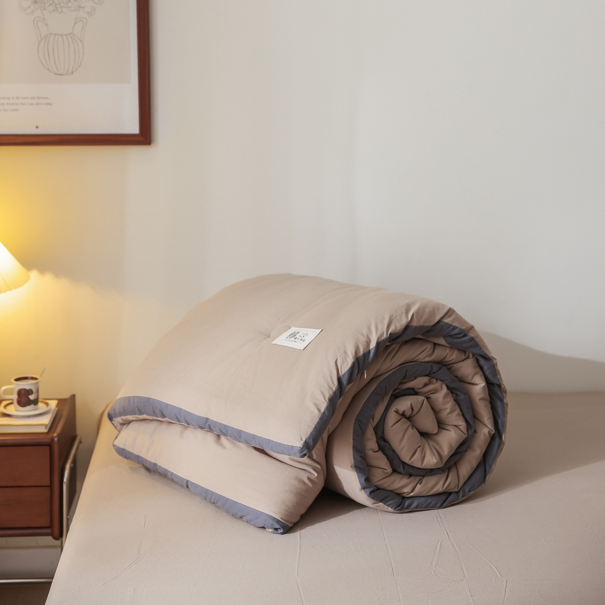 91家纺网 家纺一手货源 找家纺 雯雨家纺 2025新款里外全棉新疆棉花被被子被芯 冰山驼