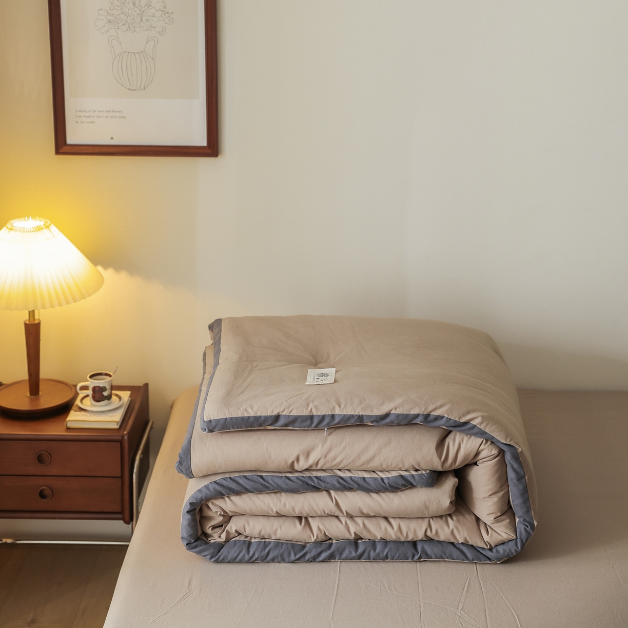 91家纺网 家纺一手货源 找家纺 雯雨家纺 2025新款里外全棉新疆棉花被被子被芯 冰山驼