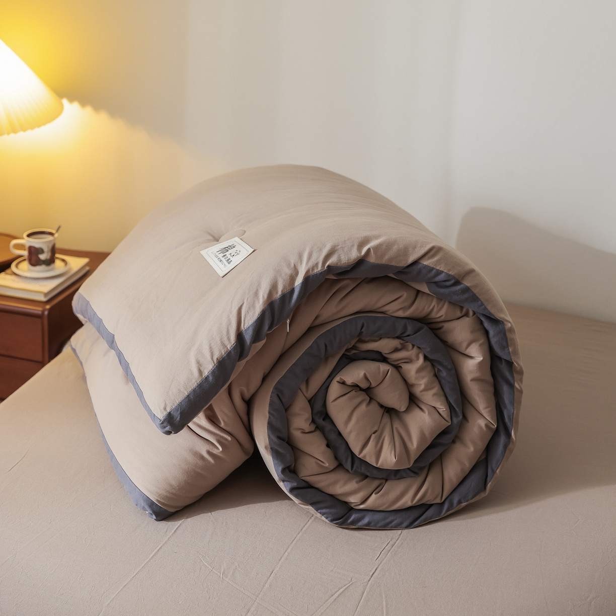 91家纺网 家纺一手货源 找家纺 雯雨家纺 2025新款里外全棉新疆棉花被被子被芯 冰山驼