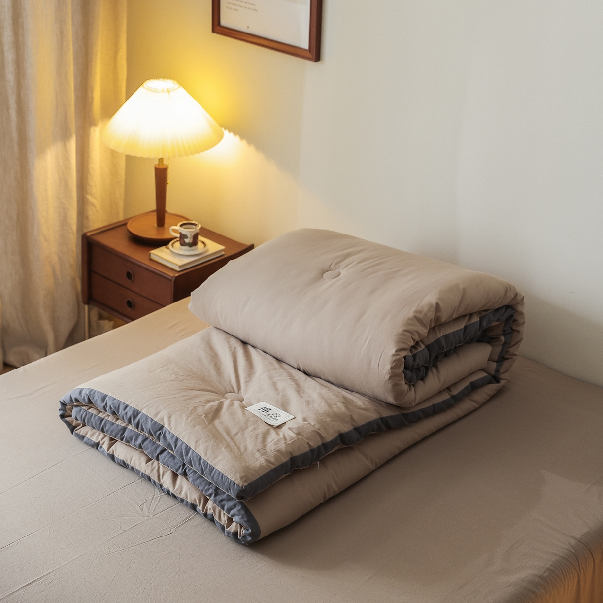 91家纺网 家纺一手货源 找家纺 雯雨家纺 2025新款里外全棉新疆棉花被被子被芯 冰山驼